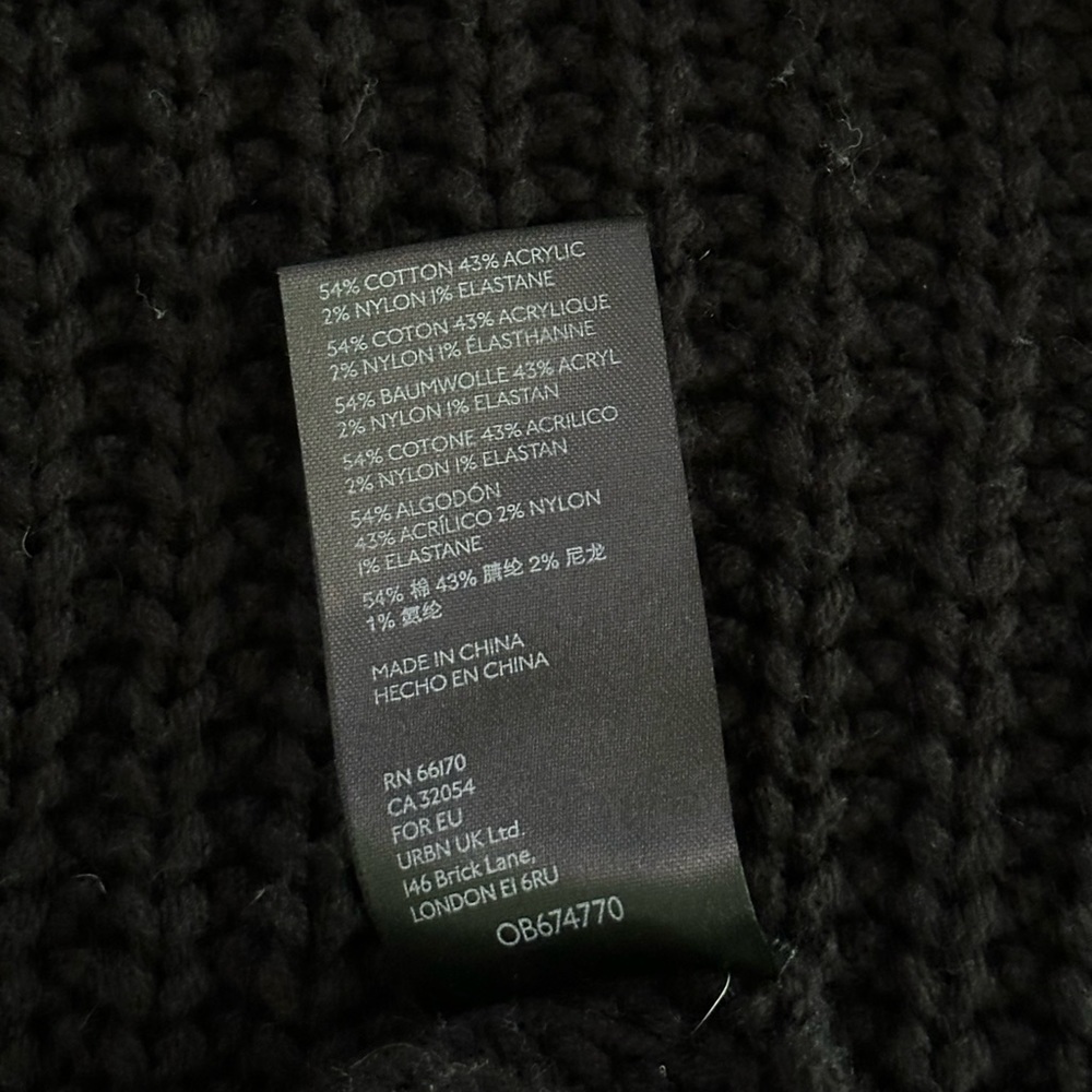 Free People swim too deep Black Turtleneck Sweater - Picture 12 of 13